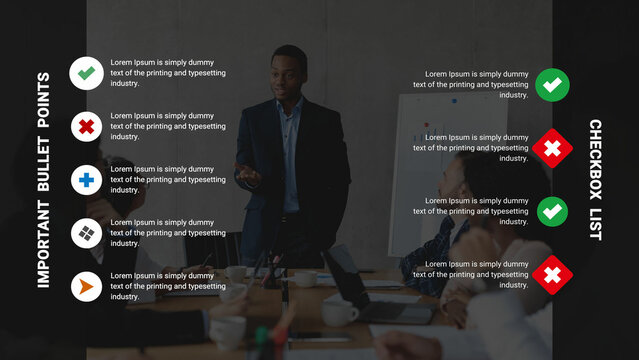Sidebar Mini List With Bullet Point Icons