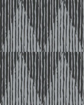 The Grey Colored Big Triangle Seamless Pattern with Uneven Stripes