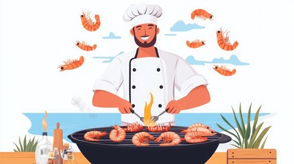 Grilled Shrimp on the Beach: A Summer Feast