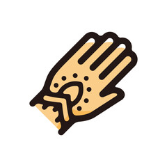 Mehndi outline icon for graphic design, apps and websites