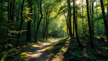 Fototapeta premium morning in the woods