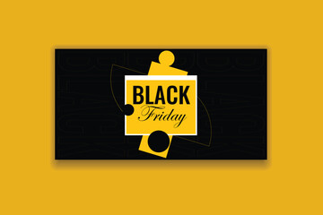black friday banner design template