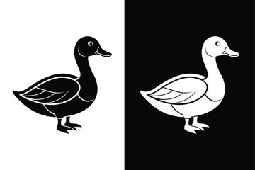 Simple Duck Icon Template. Clean and Versatile Vector Design