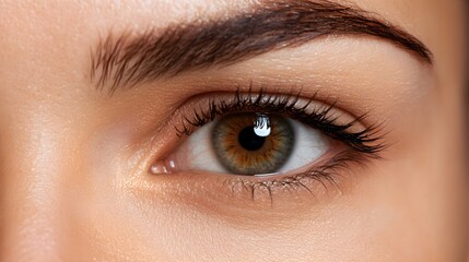 Obraz premium Side-by-side comparison of a patient's forehead and eye area before and after Botox, highlighting wrinkle reduction and smoother skin, Realistic Style, Soft Focus