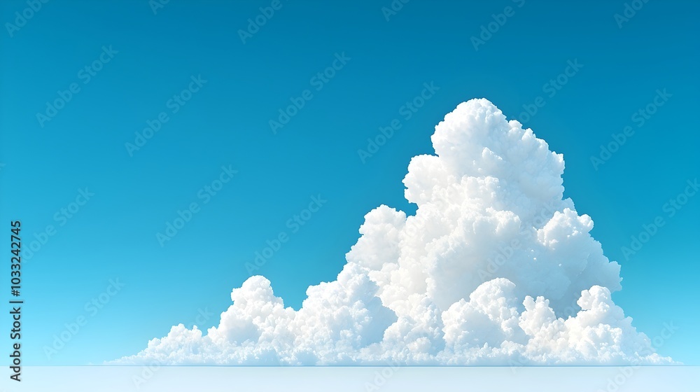 Poster serene clarity emerges after clouds part to reveal a bright sky representing the enlightenment and p