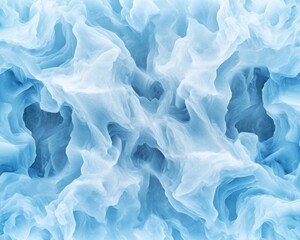 Obraz premium Stunning Symmetrical Ice Formations on a Frozen River, Reflecting the Cold Winter Air, A Symphony of Ice, Frost, and Symmetry in a Winter Wonderland