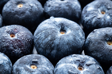 Obraz premium blueberry fruit with water drops