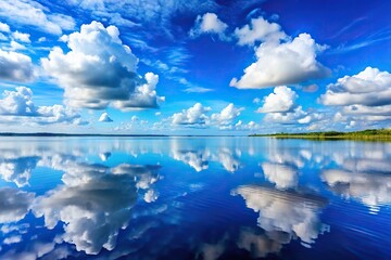 abstract blue sky clouds background