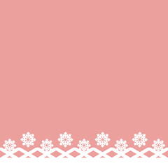 シンプルな氷の結晶モチーフ赤スクエア背景⭐︎