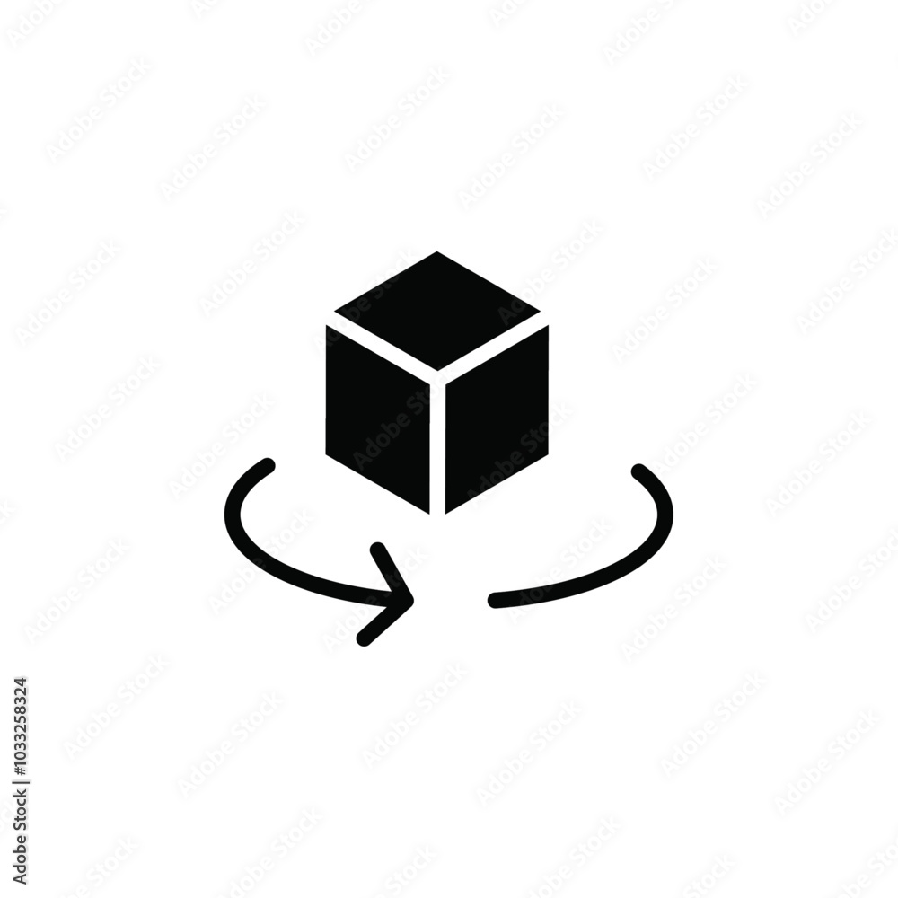 Poster 3D icon web design in vector