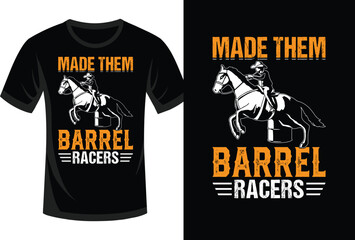 barrel racing t-shirt vector design vintage t shirt design for man