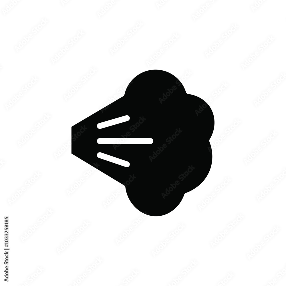 Aufkleber air spray cloud icon web design in vector
