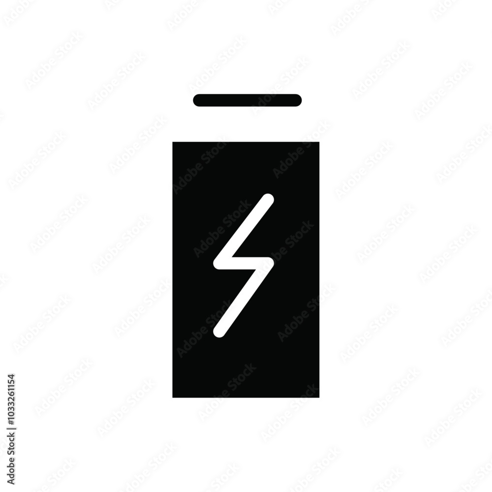 Poster Battery icon web design in vector