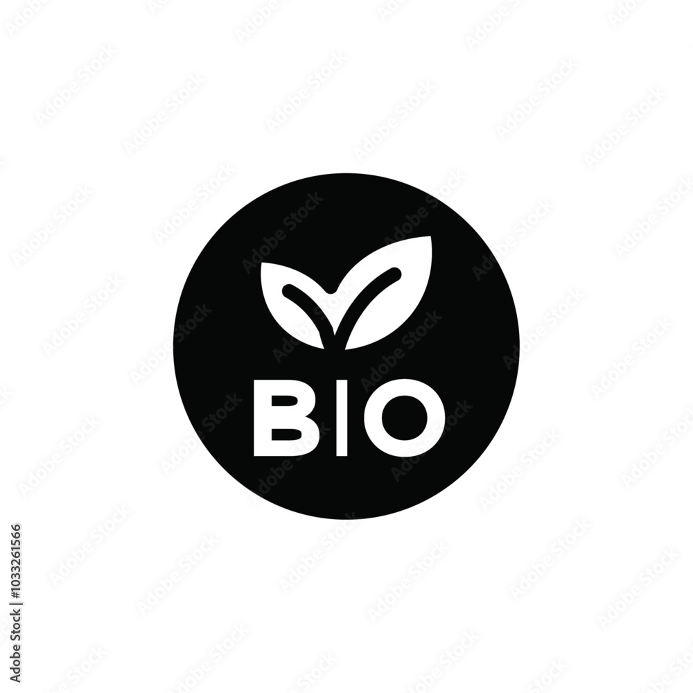 Aufkleber Bio vector icon web design in vector
