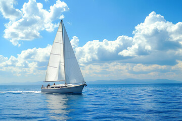 Sailboat watercraft vehicle yacht