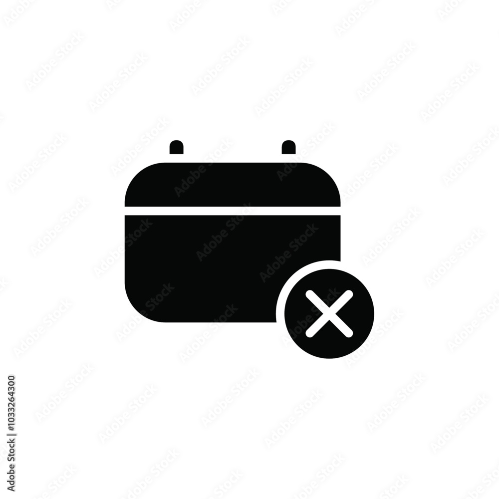 Aufkleber Cancel event icon web design in vector