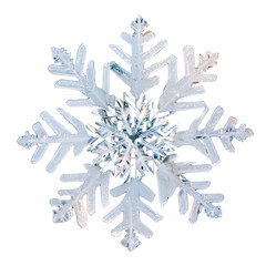 snowflake on a white background