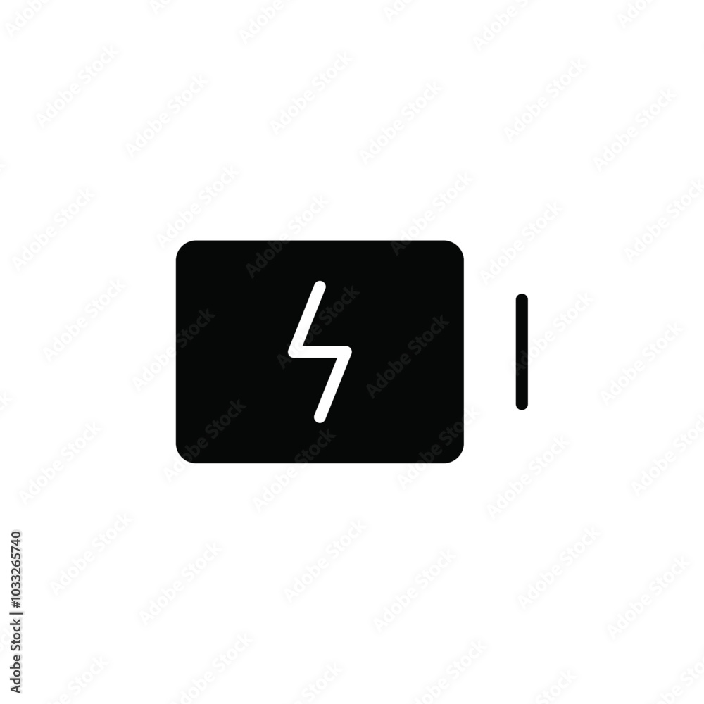 Poster charging battery icon web design in vector