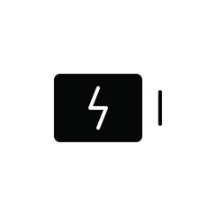 Charging battery icon web design in vector