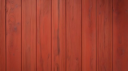 Fototapeta premium wooden panel wall illustration background, evenly spaced and have a smooth texture, showcasing a rich, warm red color with natural wood grain patterns visible throughout