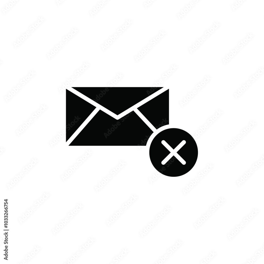 Poster close mail icon web design in vector