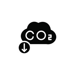 CO2 reduction icon web design in vector