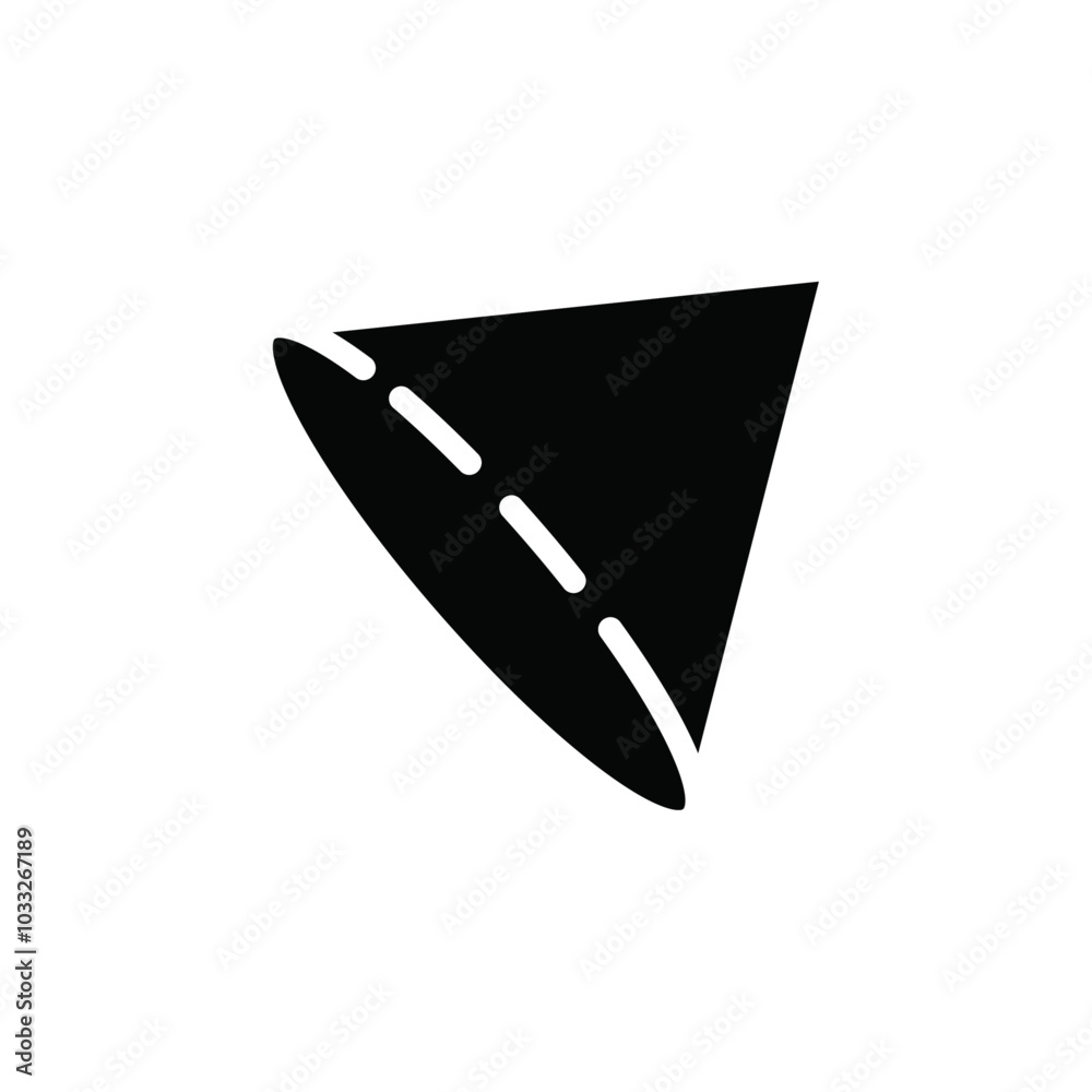 Aufkleber cone shape 3d icon web design in vector