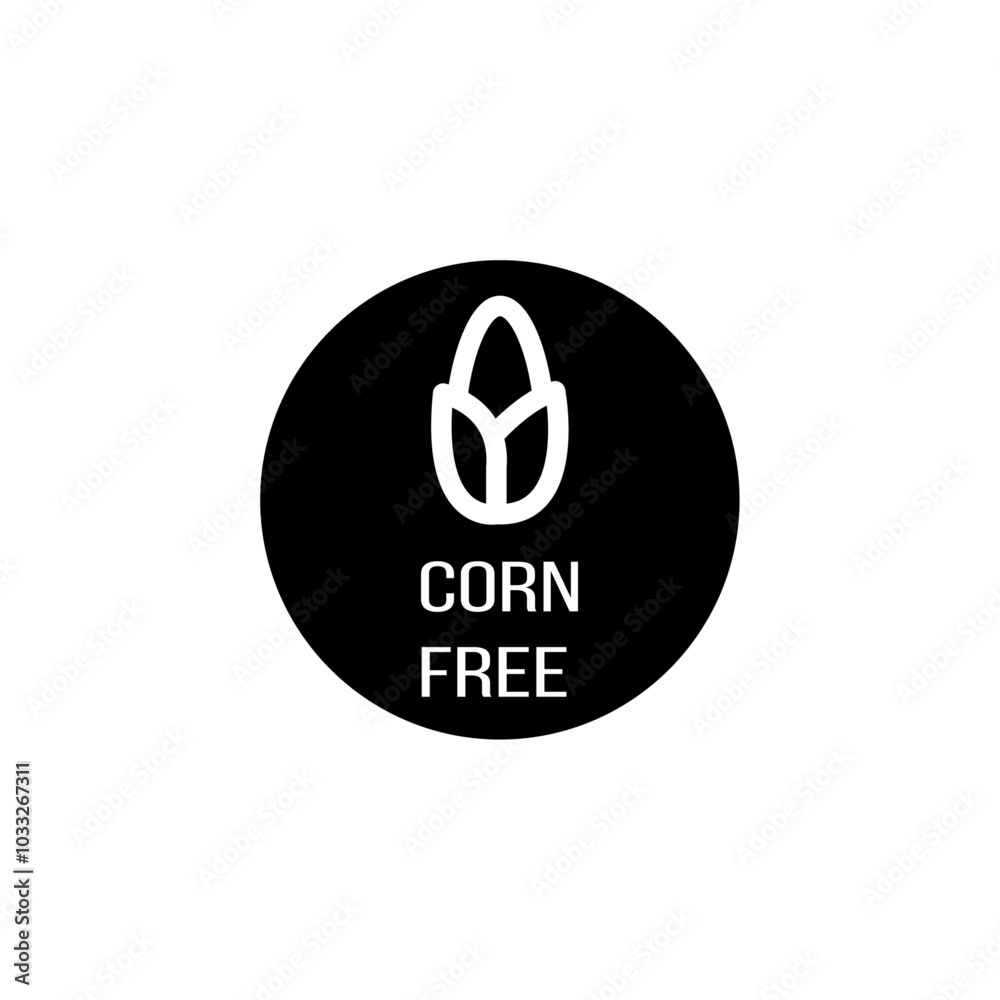 Poster corn free icon web design in vector