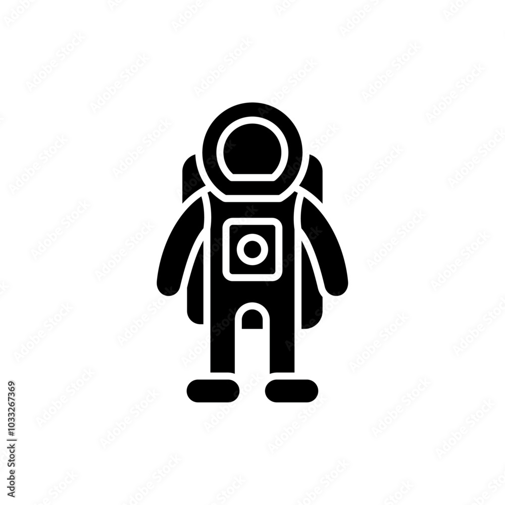 Poster Cosmonaut icon web design in vector