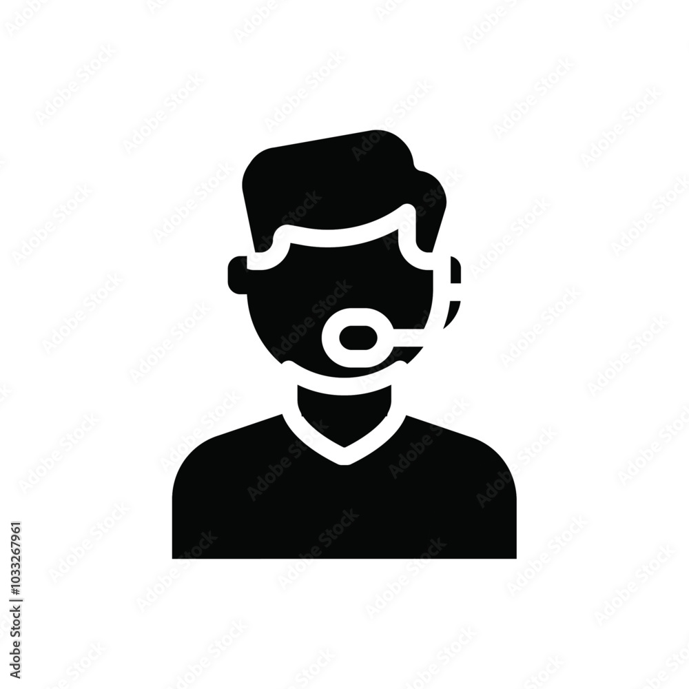 Poster customer support icon web design in vector