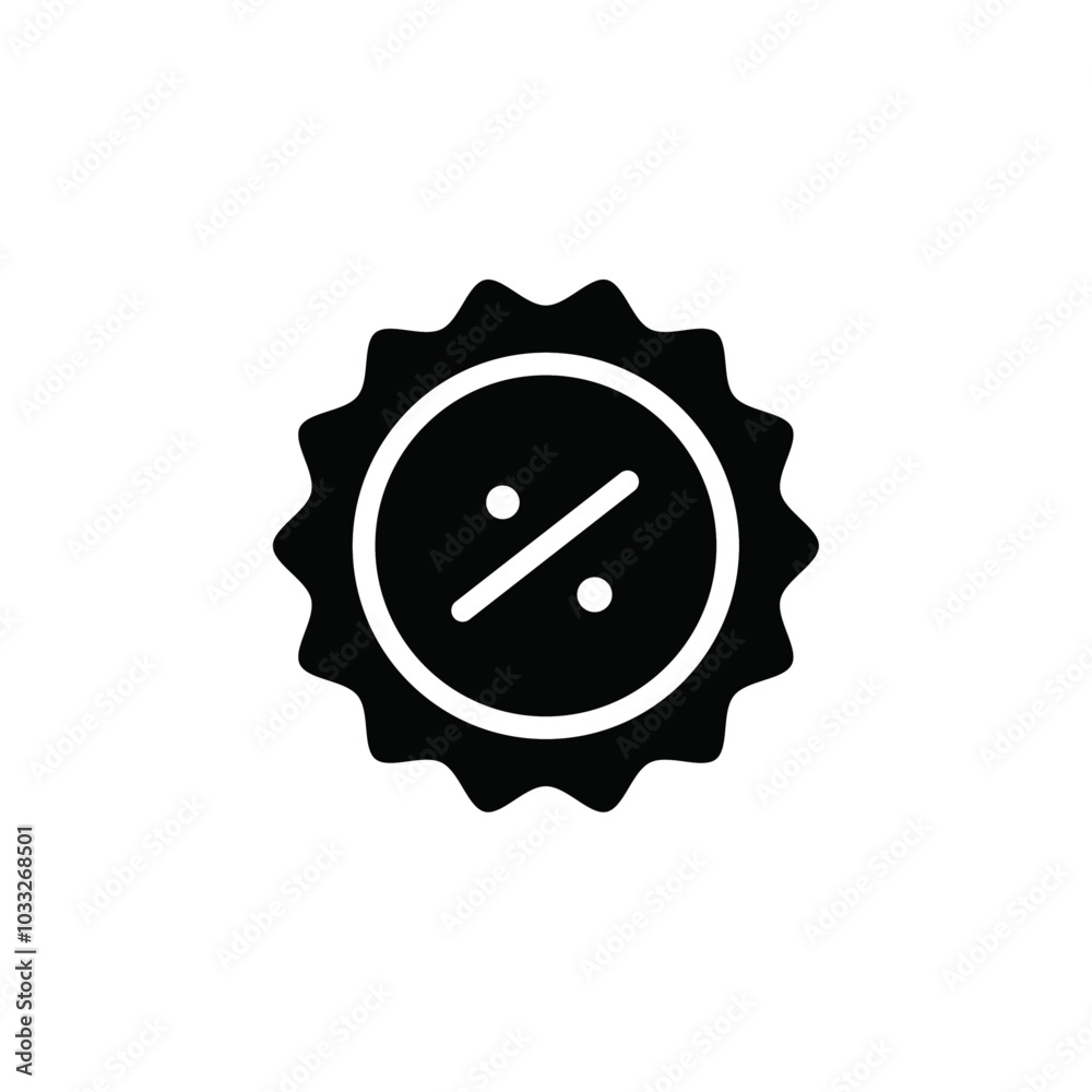 Poster discount icon web design in vector