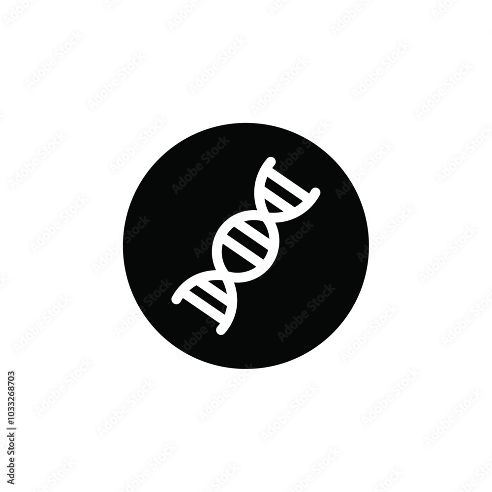 Aufkleber dna icon web design in vector