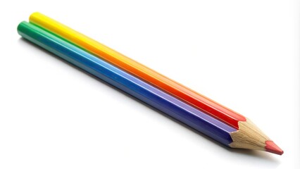 Fototapeta premium Pencil color isolated on white background diagonally