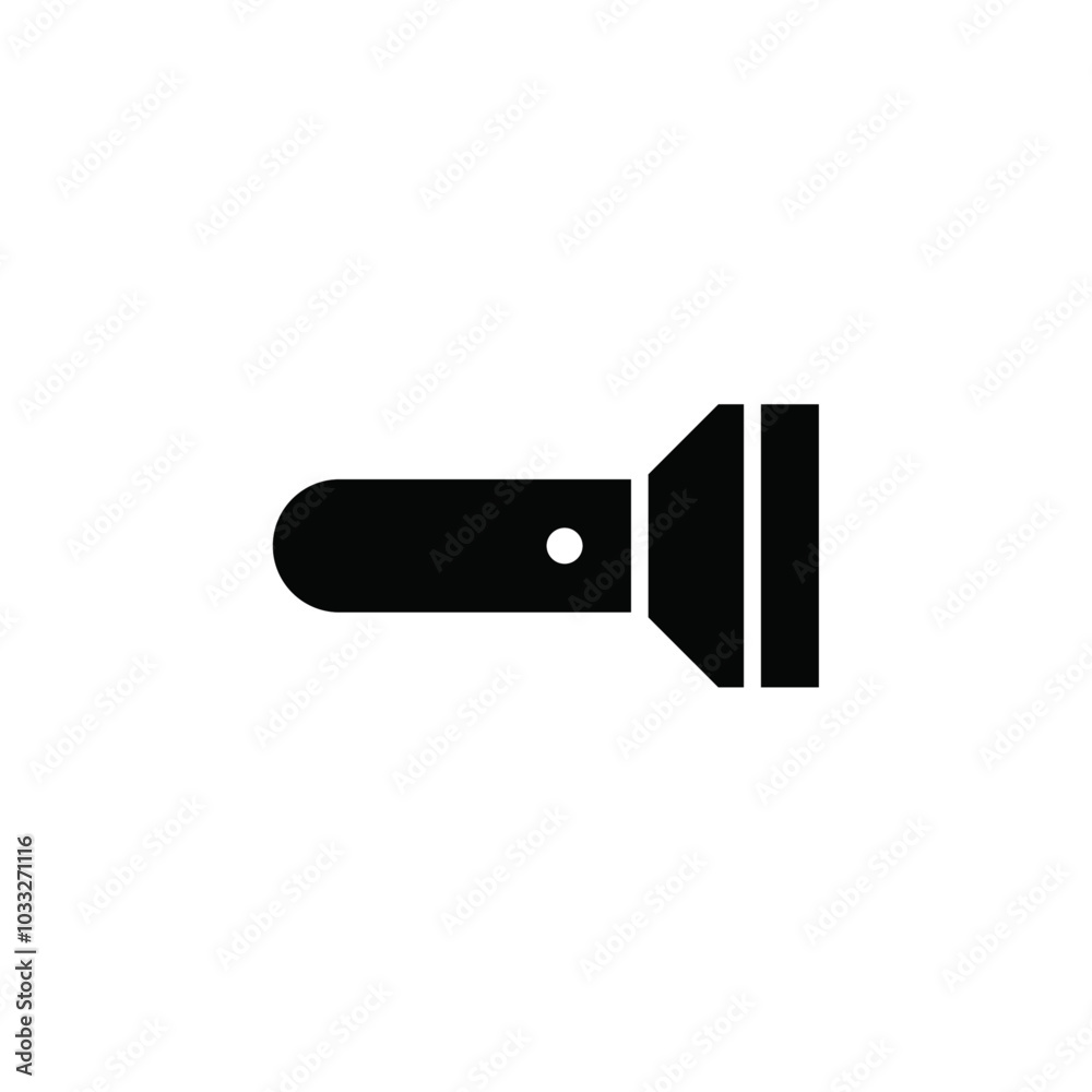 Aufkleber Flashlight icon web design in vector