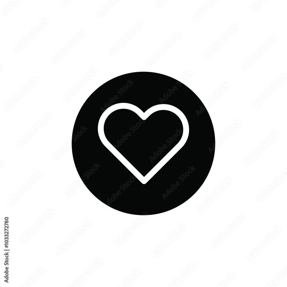 Poster heart icon web design in vector