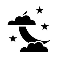 Night Vector Icon Style