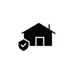 Fototapeta premium home insurance icon web design in vector