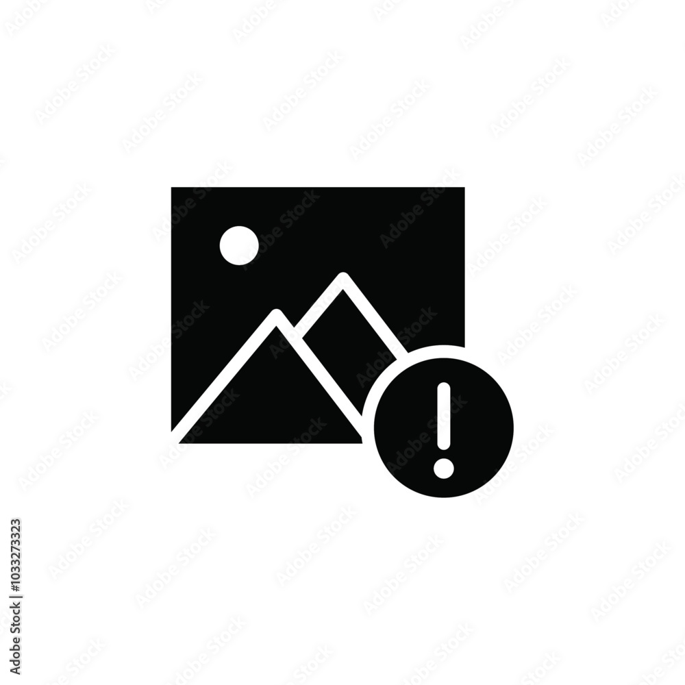 Poster Image Error icon web design in vector