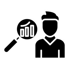 Employee Analytics Vector Icon Style