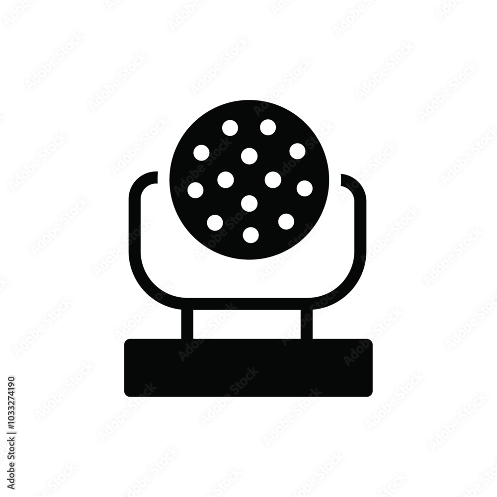 Poster laser lamp icon web design in vector