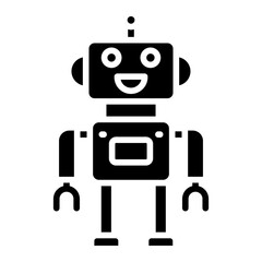 Fototapeta premium Robot Vector Icon Style