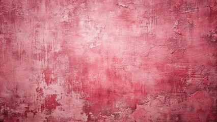 Obraz premium Abstract Crimson Wall Texture With Faded Hues And Distressed Surface