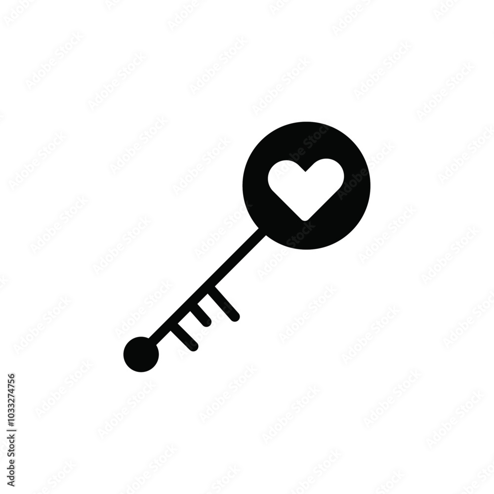 Poster Magic Key icon web design in vector