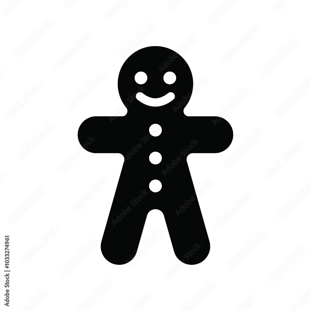 Aufkleber Man cookie icon web design in vector