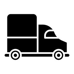 Delivery Truck Vector Icon Style
