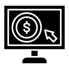 Cost Per Click Vector Icon Style