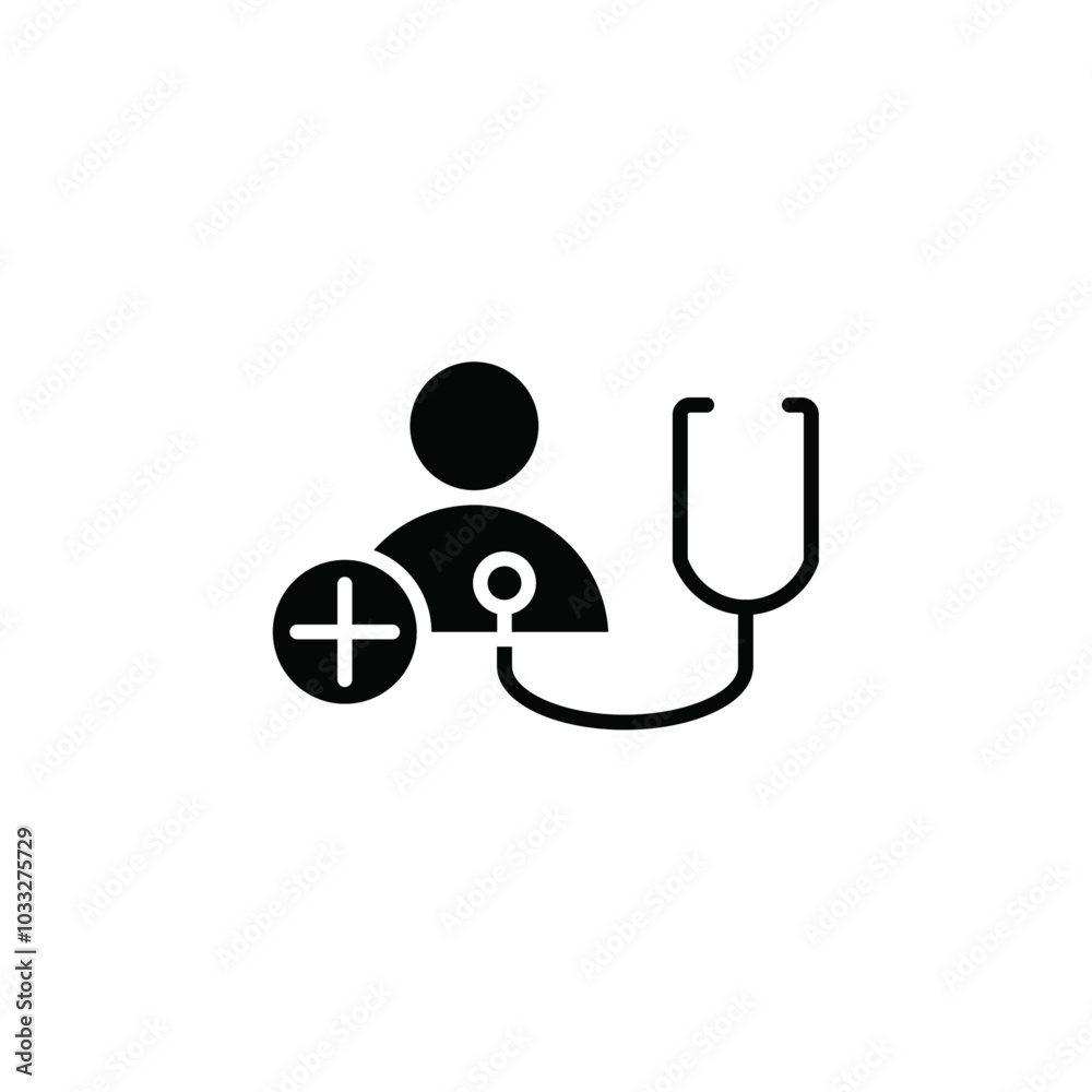 Poster Medical check-up icon web design in vector