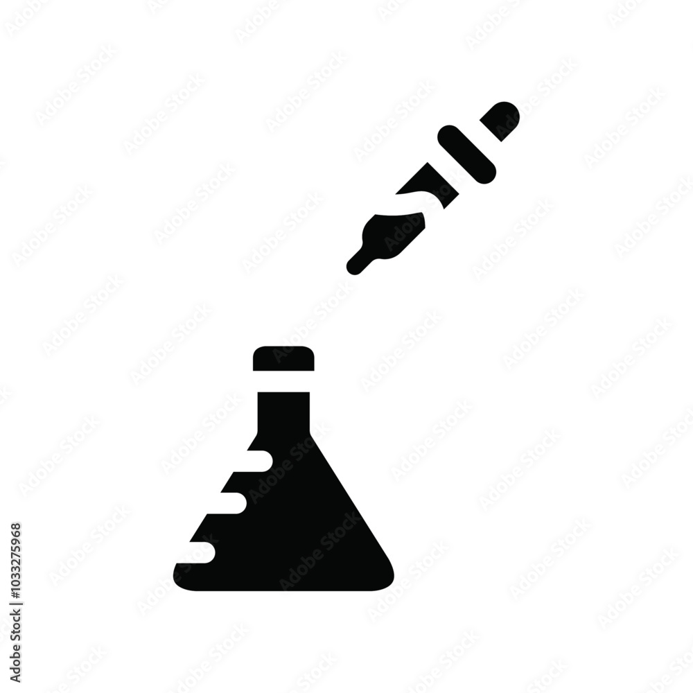 Poster medical test icon web design in vector