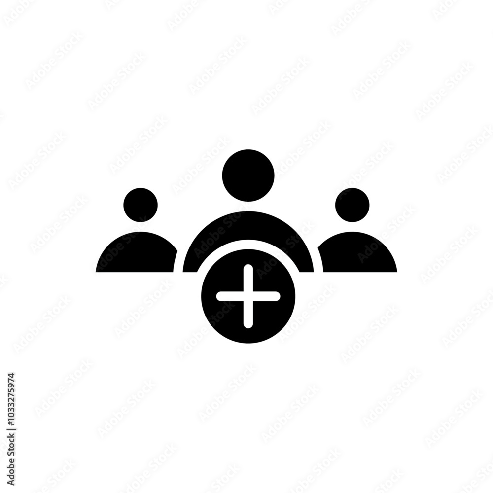 Poster medical team icon web design in vector