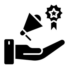 Brand Awareness Vector Icon Style